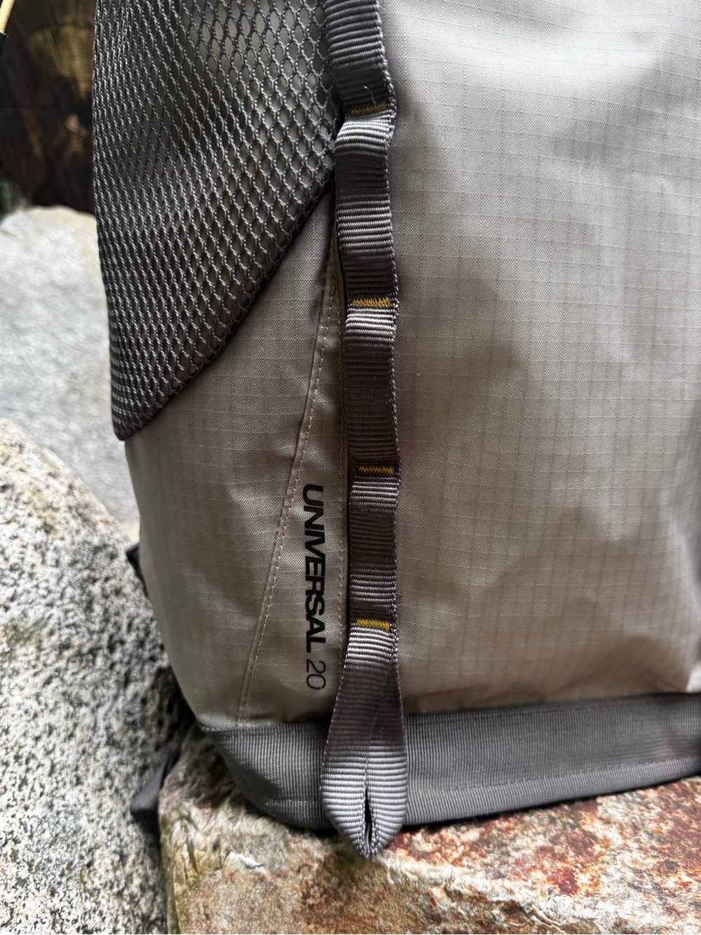 The North Face Olive Green and Black Roll-Top Backpack with Yellow Accents - Picture 9 of 12